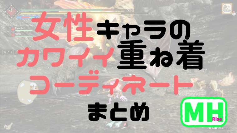 モンハンライズ|女性キャラのカワイイ重ね着【11選】